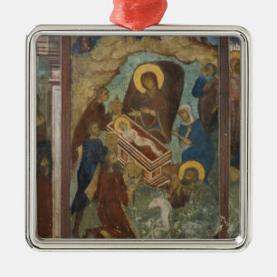 Russia, Yaroslavl, fresco in Cathedral of St. 2 Metal Tree Decoration