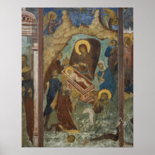 Russia, Yaroslavl, fresco in Cathedral of St. 2 Poster