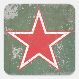 Russian Air Force WWII CCCP Roundel Square Sticker