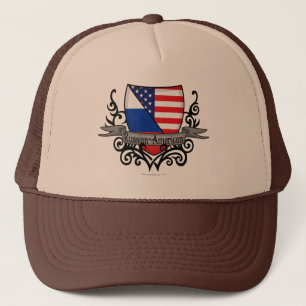 Russian-American Shield Flag Trucker Hat
