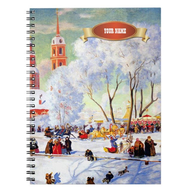 Russian Art Christmas Gift Notebooks (Front)