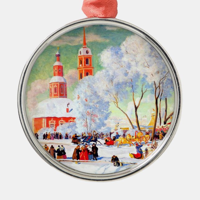 Russian Art Christmas Gift Ornaments (Front)