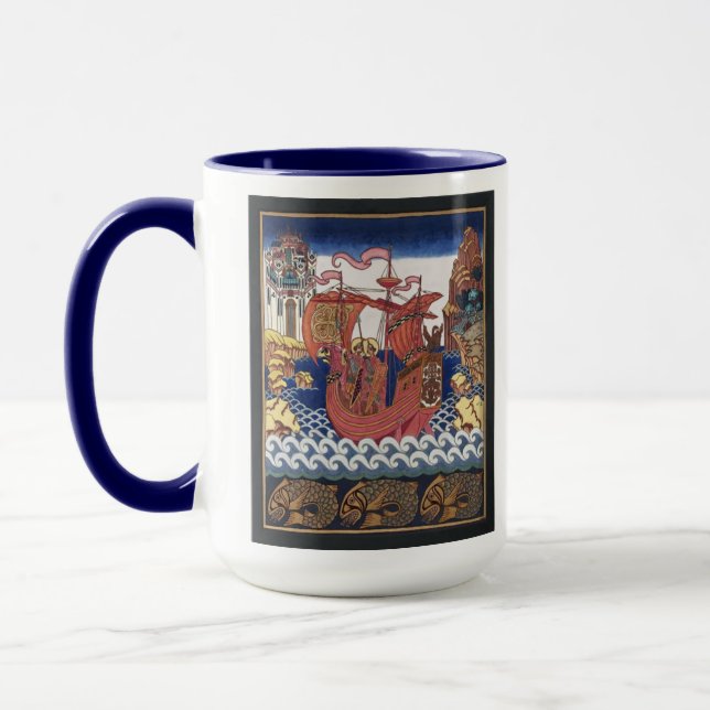 RUSSIAN ART NOVEAU MUG (Left)