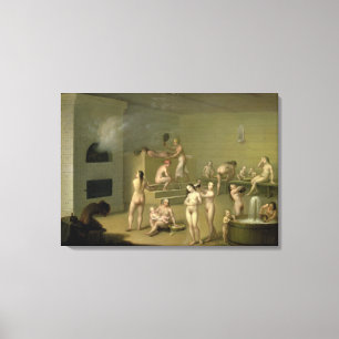 Russian Bath, 1825 Canvas Print