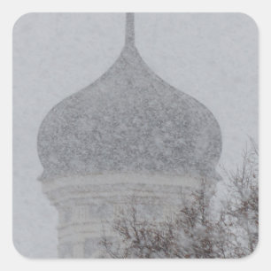 Russian Blizzard Square Sticker