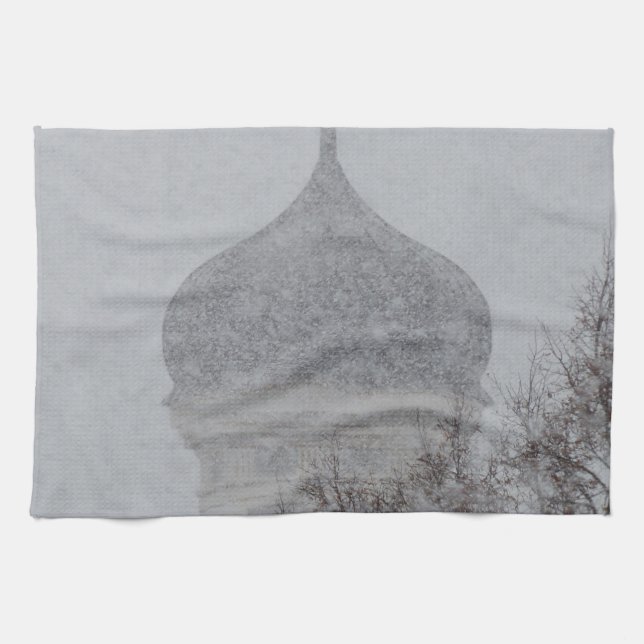 Russian Blizzard Tea Towel (Horizontal)