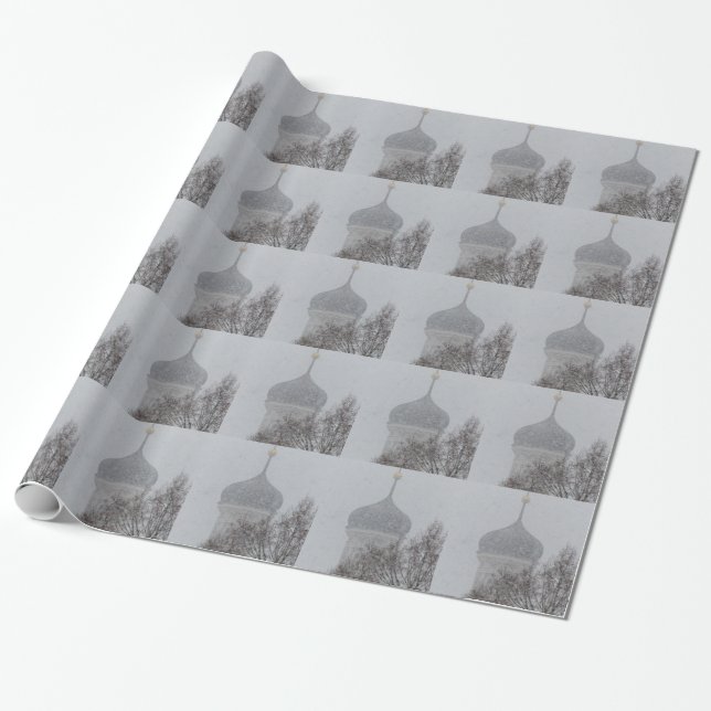 Russian Blizzard Wrapping Paper (Unrolled)