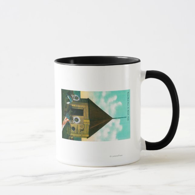Russian Block House in St. Michael, Alaska Mug (Right)