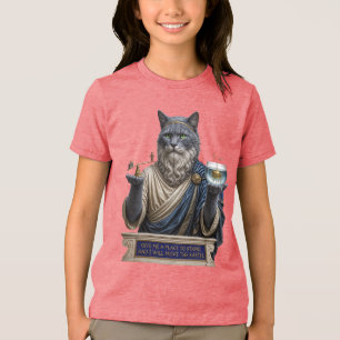 Russian Blue Archimedes Cat Tri-Blend Shirt