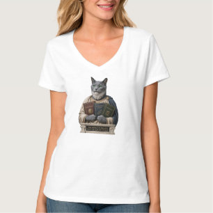 Russian Blue Aristotle Cat T-Shirt