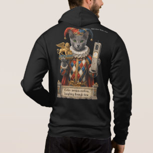 Russian Blue Arlequin Cat Hoodie