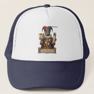 Russian Blue Arlequin Cat Trucker Hat
