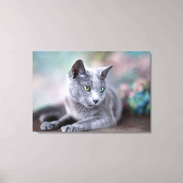 Russian Blue Canvas Print (Front)