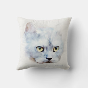 Russian Blue Cat Cushion