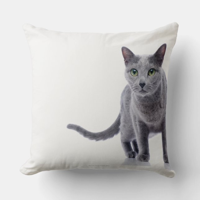 Russian Blue Cat Cushion (Front)