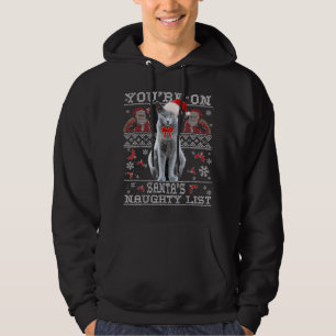 Russian Blue Cat Lover Xmas Ugly Sweater