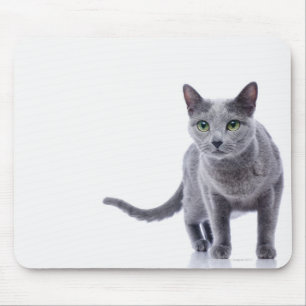 Russian Blue Cat Mouse Mat