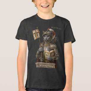 Russian Blue Conquistador Cat – Honor & Legacy Tri-Blend Shirt