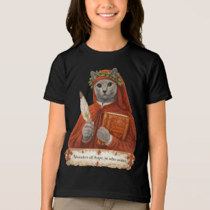 Russian Blue Dante Alighieri Cat Tri-Blend Shirt