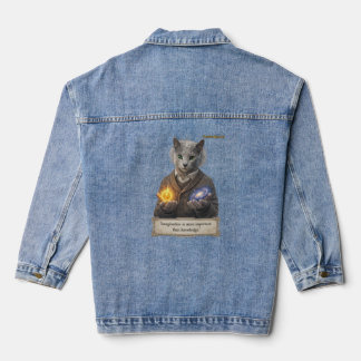 Russian Blue Einstein Cat - Imagination Denim Jacket