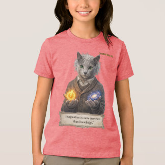 Russian Blue Einstein Cat - Imagination Tri-Blend Shirt