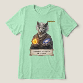 Russian Blue Einstein Cat - Imagination Tri-Blend Shirt