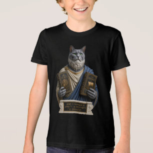 Russian Blue Homer Cat Tri-Blend Shirt
