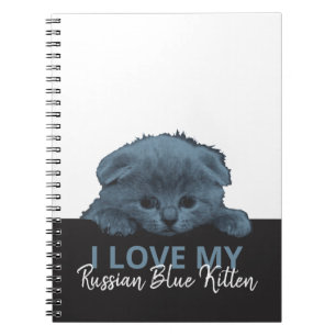Russian Blue Kitten Notebook