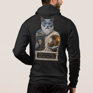 Russian Blue Plato Cat Hoodie
