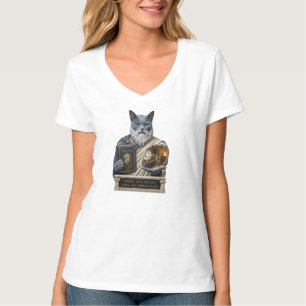 Russian Blue Plato Cat T-Shirt