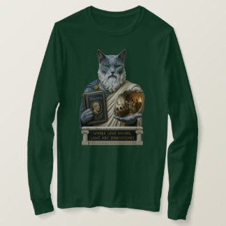 Russian Blue Plato Cat T-Shirt