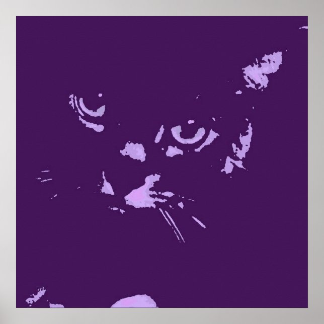 Russian Blue Pop Art Poster (Front)