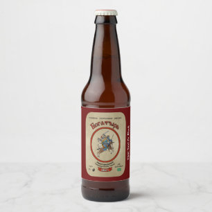 Russian Bogatyr Beer Bottle Label