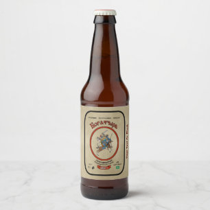Russian Bogatyr Beer Bottle Label