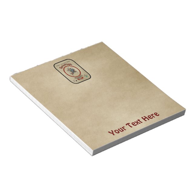 Russian Bogatyr Beer Notepad (Angled)