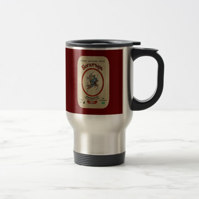 Russian Bogatyr Beer Travel Mug (Right)