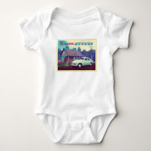 Russian Car And Dacha Baby Bodysuit