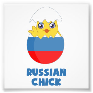 Russian Chick, a Girl from Russia Photo Print
