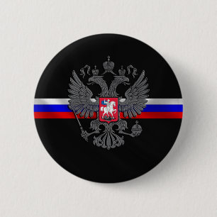 Russian Coat of arms 6 Cm Round Badge