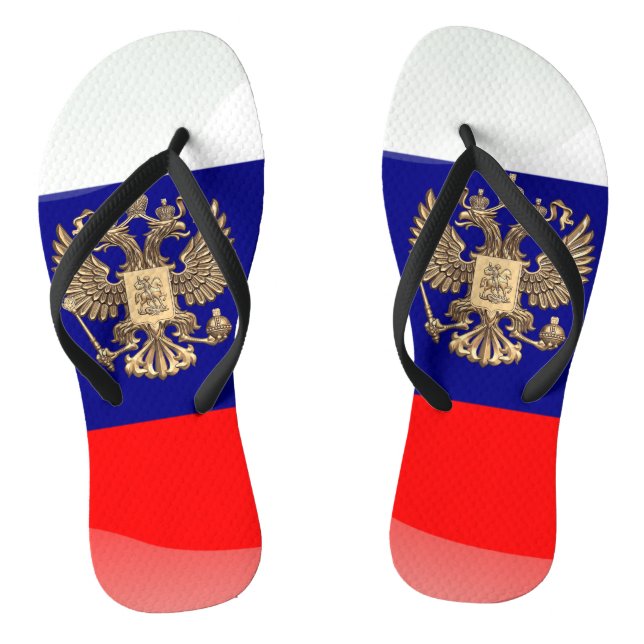 Russian Coat of arms Flip Flops (Footbed)