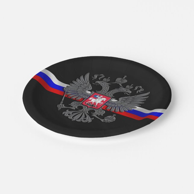 Russian Coat of arms Paper Plate (Angled)