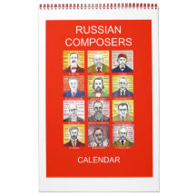 RUSSIAN COMPOSERS wall calendar