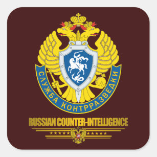 Russian Counter-Intelligence Square Sticker