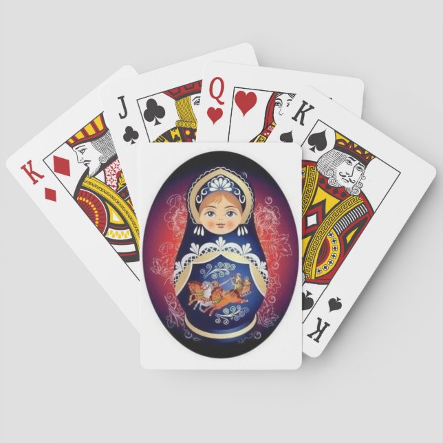 Russian Doll Babushka Playing Cards (Back)