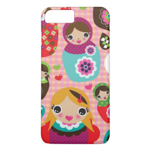 Russian doll illustration background iPhone 8 plus/7 plus case