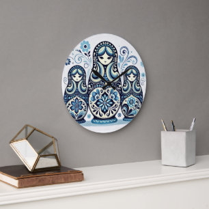 Russian Doll Wall Clock