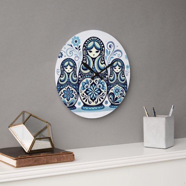 Russian Doll Wall Clock (Office)