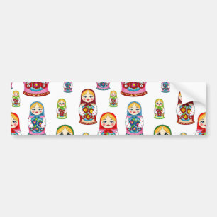 russian dolls bumper sticker