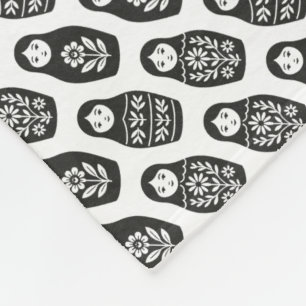 Russian Dolls Fleece Blanket
