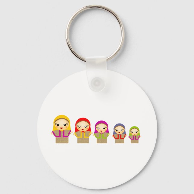 Russian Dolls Key Ring (Front)